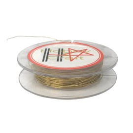 Daidohant 10155974 Slim Wire Brass Wire (Wire Diameter) 0.25mm x Length 10m Brass Wire / Brass Wire / Craft (daidohant)
