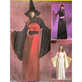 McCall's sewing pattern M5211 fantasy costumes - witch, vampire, princess - Adult size 14-16-18-20