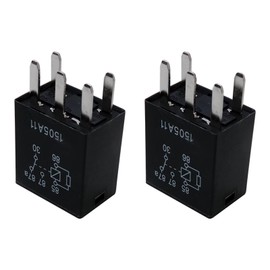 2pcs G8V-RH-1C7T-R-DC12 - Power Relay, 12V DC 278002822 7866 D1780C 301-1C-C-R1-U01 for GM Black Multi-Purpose Relay Fuel Pump Relay