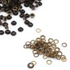 Antique Brass Eyelet Grommets, Leathercraft Accessory Fasteners Kit with Washers