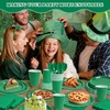 350Pcs Green Paper Plates and Napkins Tableware Set (Serve 50),