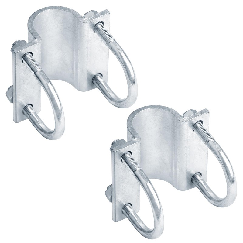 OTTFF 2 Pack 1-7/8" x 2-3/8" U Bolt Cross Clamps,