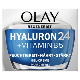 Olay Regenerist Hyaluronic 24 Day Cream (50 g) with Hyaluronic Acid, Vitamin B5 & Niacinamide, Women's Face Cream, Moisturising for Radiant Skin, Fragrance Free