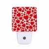 Chrobak LED Night Light,Glossy Red Heart Shape LED Night Light