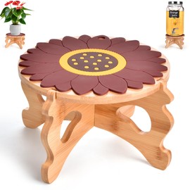 Drink Dispenser Stand, Beverage Dispenser Stand and Plant Stand, Fit Max 7.87 Inch Diameter of Glass Drink Dispenser, Plant Pot, Water Jugs, Water Pitcher and Containers, Natural Bamboo Wood