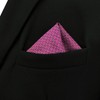S&W SHLAX&WING Fuchsia Men's Necktie, Silk, Plain, Purple, Wedding, 8cm