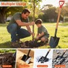 LA ZINNIA 41" Round Shovel, Garden Tool with D-Handle, Shovel