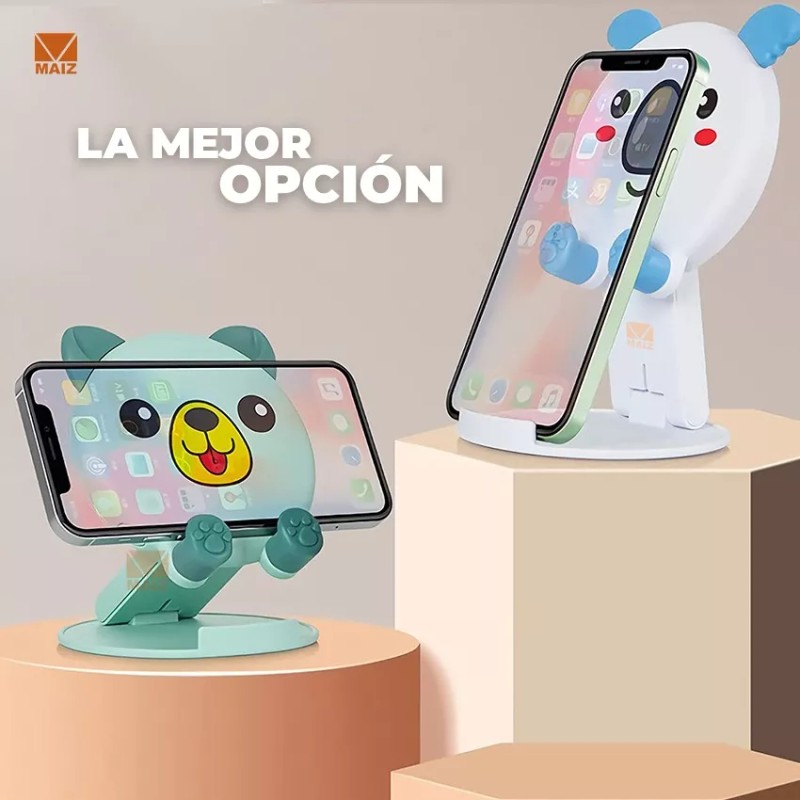 Maíz Soporte Base Celular Escritorio Figura Plegable Kawaii