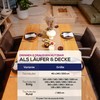 Elegant Tablecloth with Natural Linen Look, Lina Tablecloth and Table