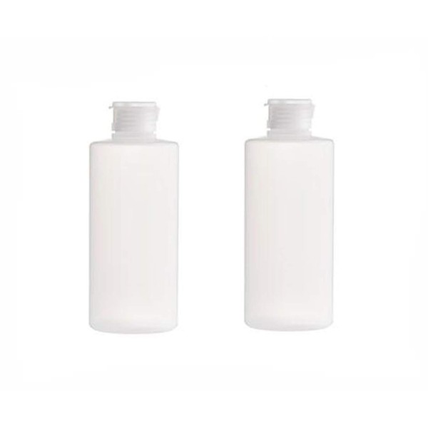 2Pcs Empty Refillable Clear Plastic Bottle - Soft Squeezable Cosmetic
