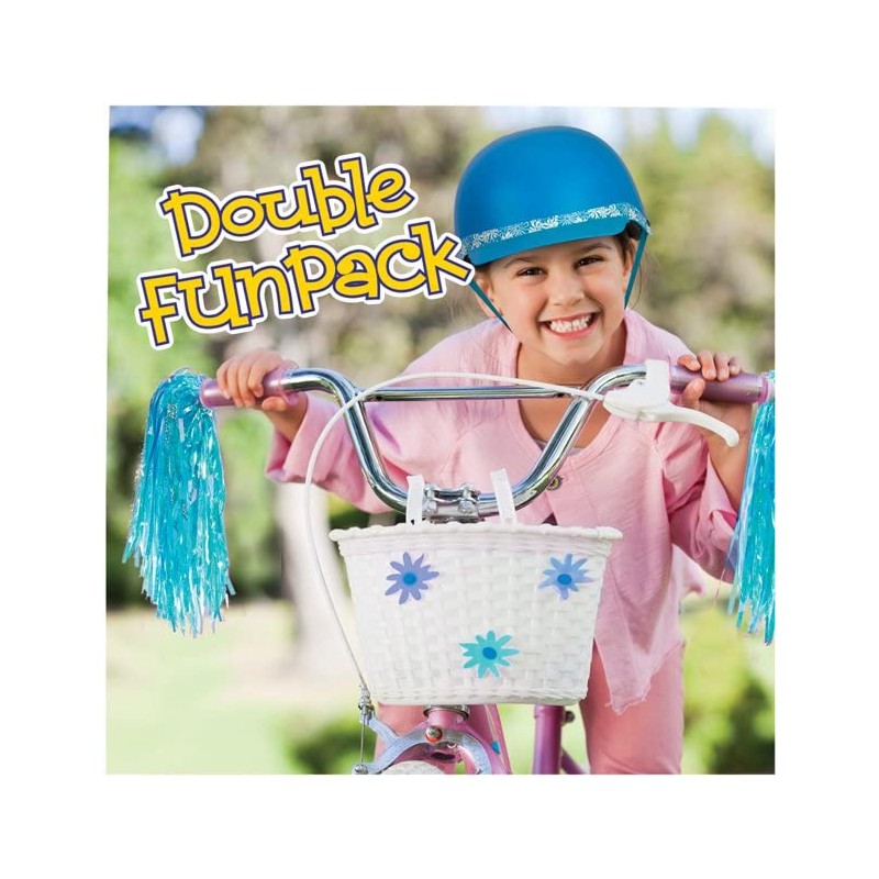 Zefal Z-Kids Double Fun Bike Pack (Teal, Streamers, Bell)