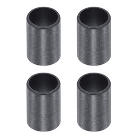 sourcing map Pack of 4 Sleeve Plain Bearings 10 mm Bore 12 mm Outer Diameter 20 mm Length POM Coated Oil-Free Bushings Black