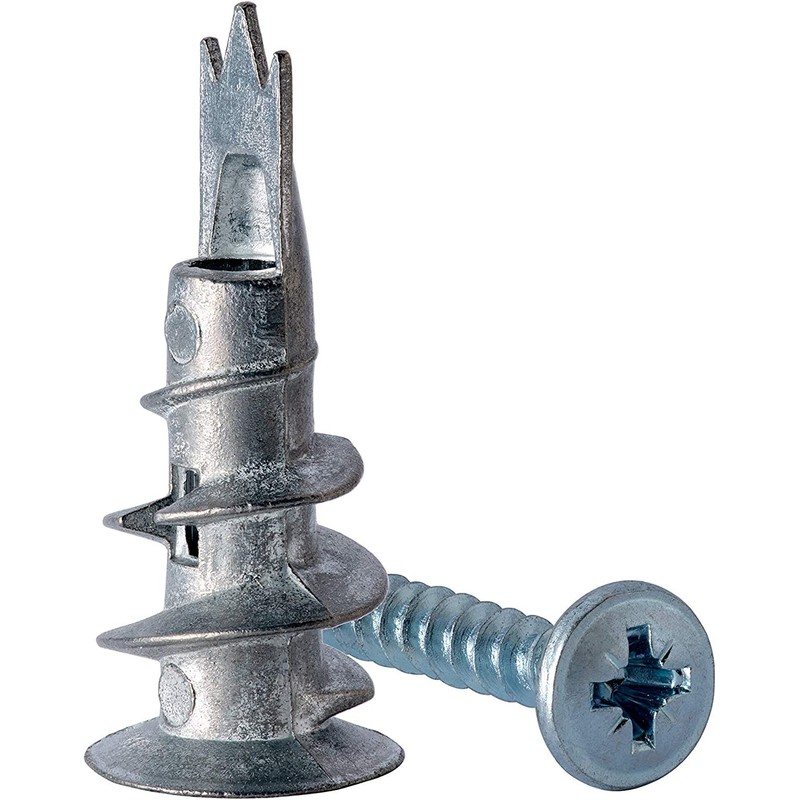 40 Pieces Zinc Drywall Anchor 20 Set Self Drilling Metal