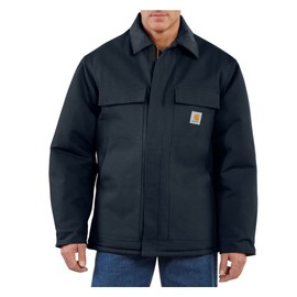 Carhartt Mens Loose Fit Firm Duck Insulated Traditional Coat Work Utility Outerwear, Dark Navy, XX-Large US