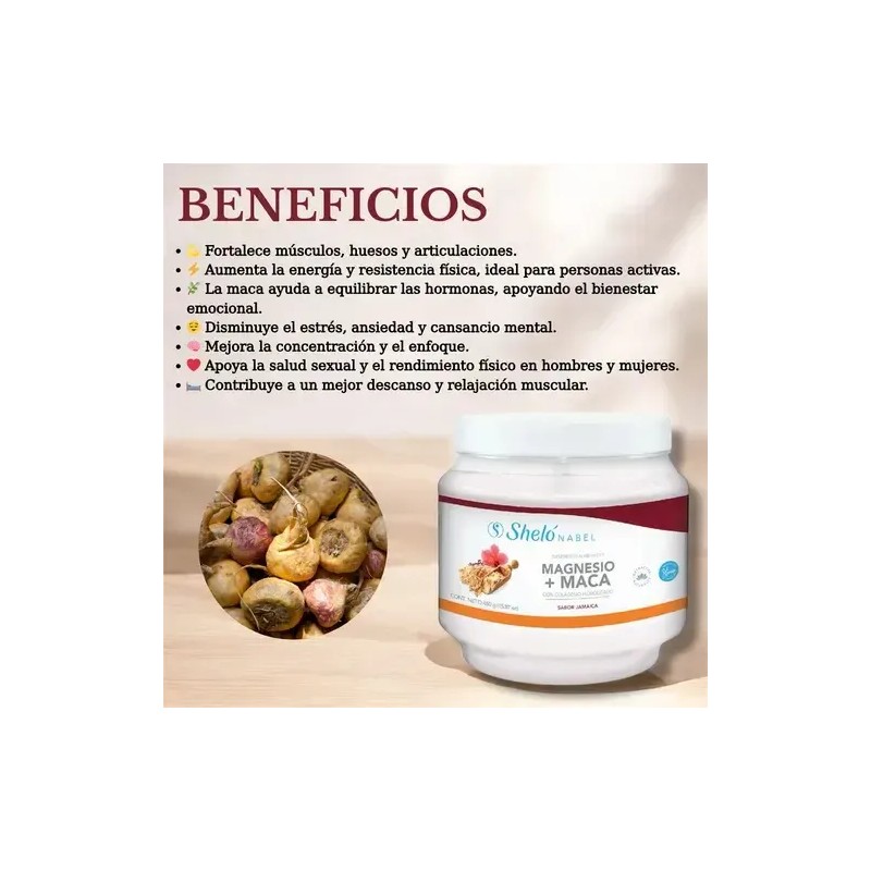 Colágeno Hidrolizado Magnesio Maca Aumenta Energia