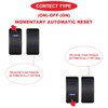 MKBKLLJY 1Pcs Momentary Rocker Switch Toggle (ON)-Off-(ON) 3Position Waterproof DC