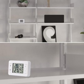 Temperature Measuring Tool for Refrigerator,Double Sensor Fridge Temperature Measuring - Measure Accessory for Indoor Apartment Dorm Kitchen