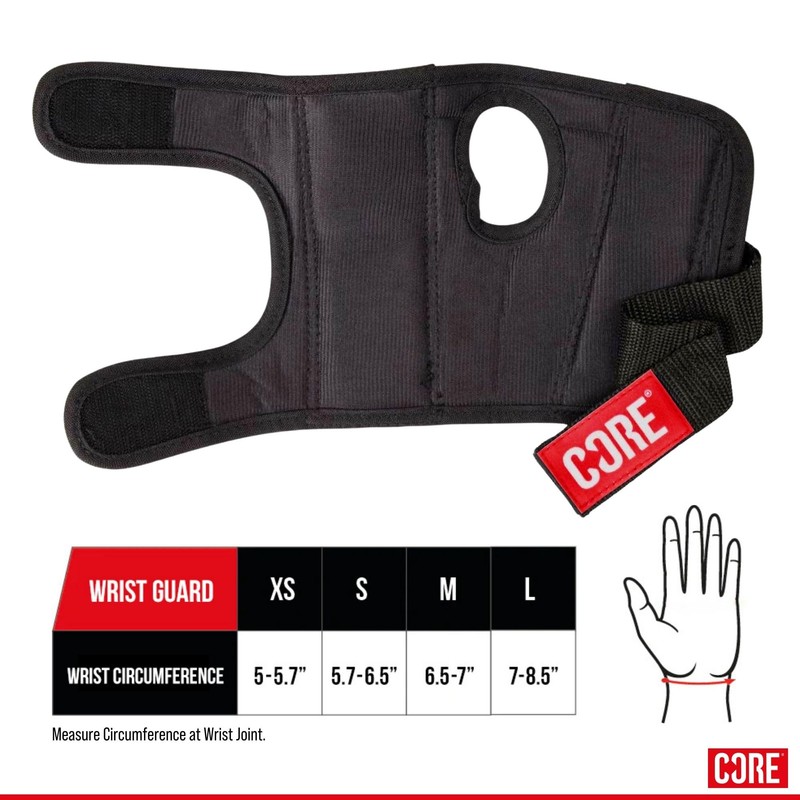 Core Protection Wrist Guards for Skating, Skateboarding and Action Sports