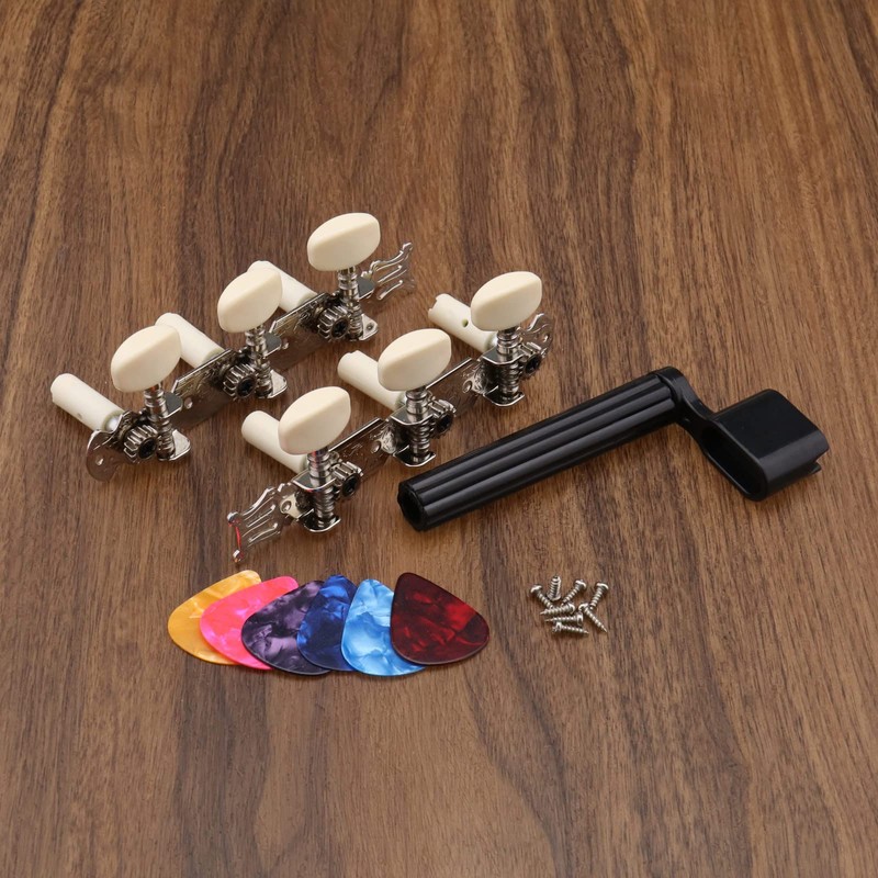 YINETTECH Pack of 2 Classic Guitar Tuners Key Tuners with