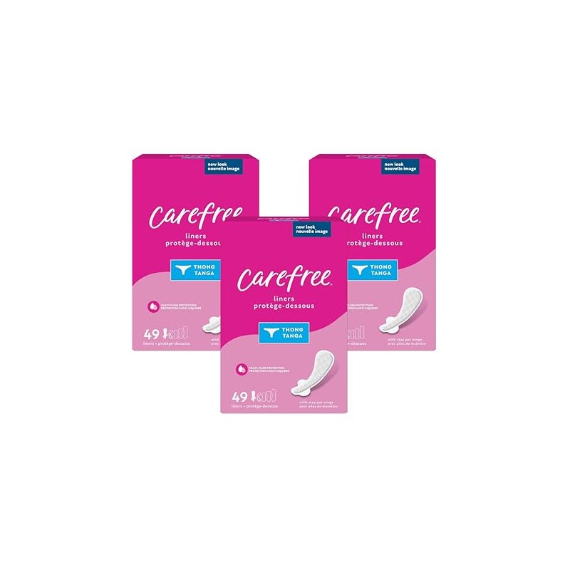 Thong Regular 49 Count Unscented Liner (Pack of 3)