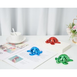 Artconal Green Turtle Statue Small Knick Knacks for Home Office Shelf Desk Table Décor