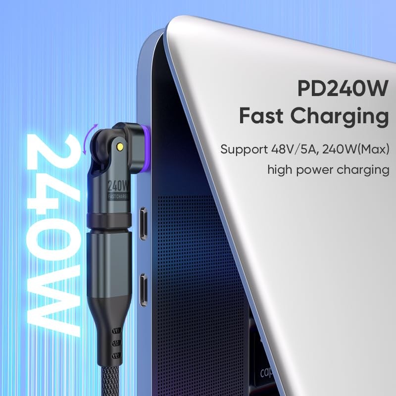 Magnetic USB-C Conversion Adapter, 16 Pin PD240W, Set of 4,