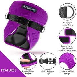 Comfort fit All Weather Step-in Dog Harness - Adjustable Small Dog Harness Medium Sized Dogs - Soft Padded Easy Walk Dog Vest Harnesses