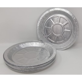 Aluminium Foil 6" 17cm Round Pie Flan Tart Plates Trays BBQ 169x144x14mm 200cc (20)