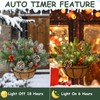 Waipfaru 2 Pack Christmas Decorations Outdoor 2024, Hanging Christmas Baskets