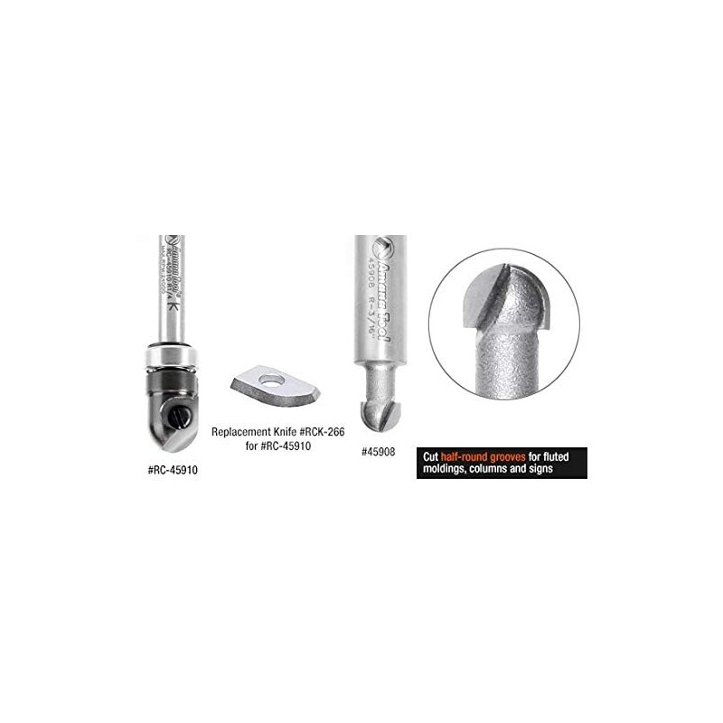 Amana Tool - 45905 Carbide Tipped Core Box 5/32 Radius