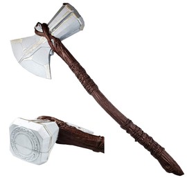 Otakumod - Mythical Hammer and Axe Prop Replica - Foam Hammer and Axe Set for Cosplay, Halloween, Parties, and Gifts