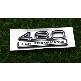 1pc 460 7.5 Liter High Performance Engine Emblems Badge 3D Decals Stickers Cars Trucks (Chrome Blue)