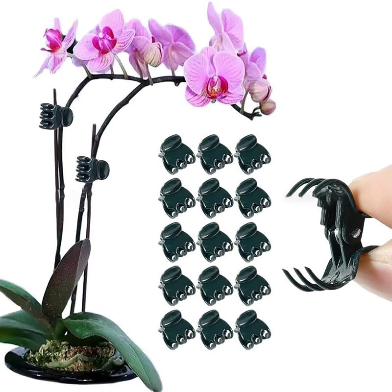 GOODCHI 100 Pcs Gardening Clips, Plant Strut Clips, Plant Support