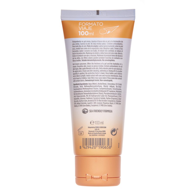 ISDIN Fotoprotector Gel Cream SPF 50 (100ml), Refreshing and hydrating