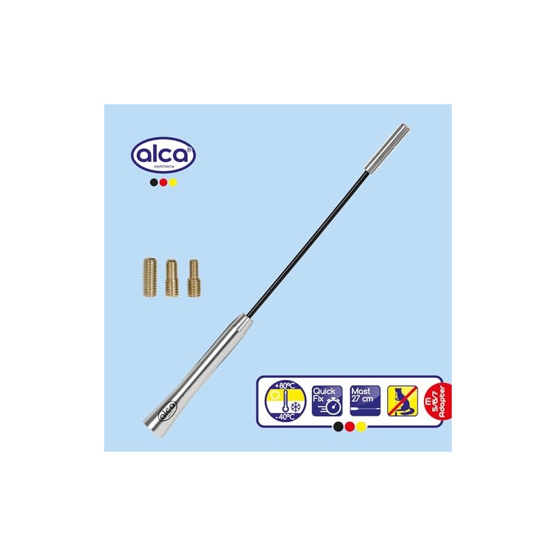 Marten Stop Antenna Replacement Rod 27 cm Silver