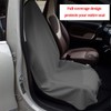 Washable Microfiber Non-Slip Towel Front Seat Cover, Gray