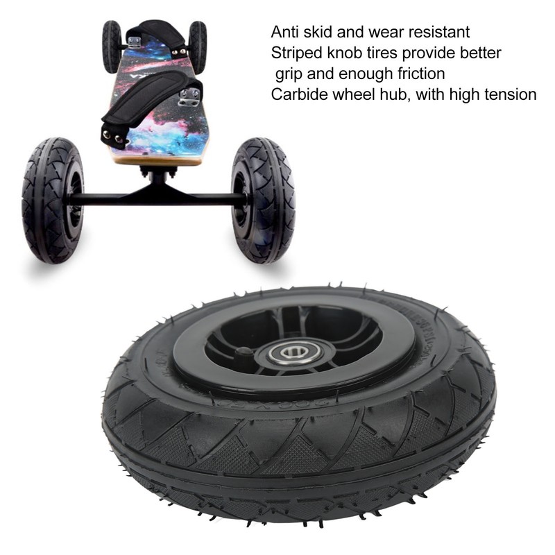 Mountain Skateboard Wheel 8in with Pneumatic Tire Mountain Scooter Wheel