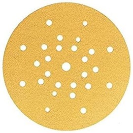 Mirka Gold Sandpaper Diameter 225 mm Velcro 27-Hole / Grain P120, 25 Discs / for Drywall Sanders Wall and Ceiling Sanders / for Sanding Plaster, Spatula, Chipboard, Wood, Varnish
