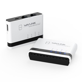 WAVLINK USB2.0 Wireless Print Server 10/100 Mbps WiFi Print Server with LAN/Bridge, 480 Mbps USB 2.0 Wired, Wireless, Standalone Mode Compatible with Windows, Mac and All RAW Enabled Printers