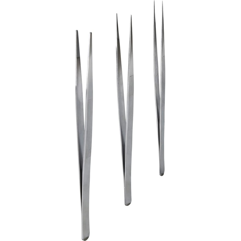 BRILLIANT TOOLS BT067905 Tweezers Set of 3 [Powered by KS