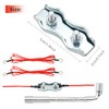 Heavy Duty M5 Poly Rope Connectors Wires Splicer Galvanized Steel
