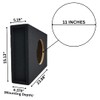 Bass Rockers BR Single 12" Shallow Subwoofer Box Low Sealed