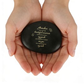 Memorial Stone Loss of Grandmother Sympathy Gifts for loss of Grandmother Grandma Sympathy Memorial Gifts Grandma Remembrance Funeral Bereavement Condolence Gift Pebble Grave Decorations for Cemetery