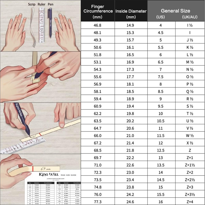 King Will Stainless Steel Basic Mens Ring