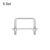 sourcing map Square U-Bolts, 5 Sets 67mm(2.64") Inner Width 65mm