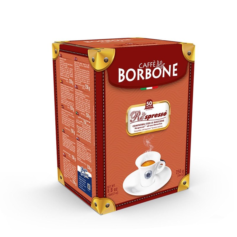 Caffè Borbone Respresso, Dek Decaffeinated Coffee Blend - 50 Capsules