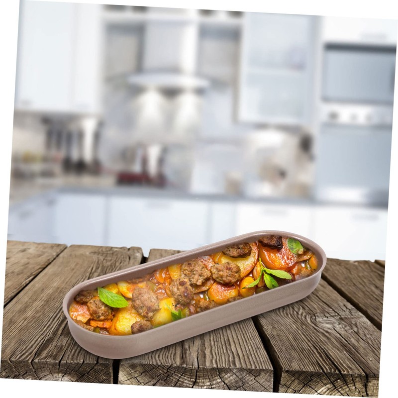 BIUDECO 3Pcs Nonstick Long Bread Mold Baking Pan for Hot