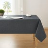 ZeeMart Grey Tablecloth, Farmhouse Linen Style Table Cloth Square Table