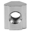 50pcs Nickel Coated T-slot Nut Carbon Steel Silver Carbon Sliding