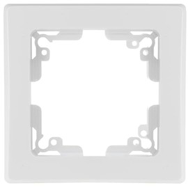 Delphi Single Frame Cover Frame 80 x 80 mm for Vertical and Horizontal Installation White